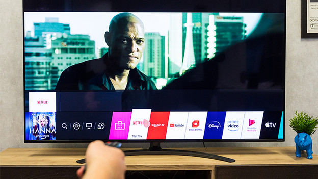 Menu connecté WebOS de la LG NANO866