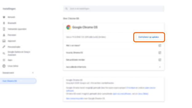 Chrome controleren op updates