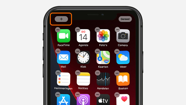 Appuyez sur le petit plus