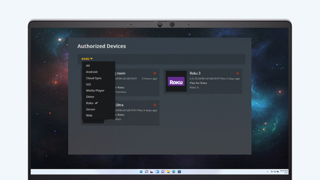 Set up devices on Plex