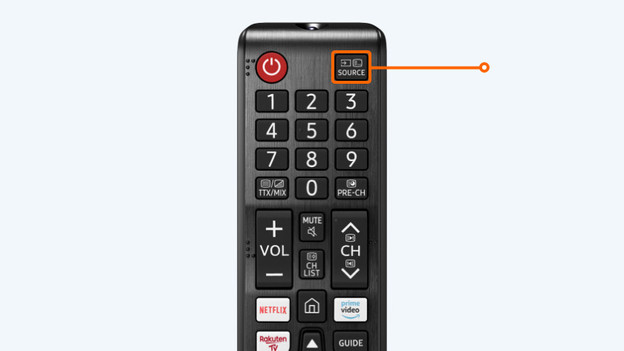 Select correct TV source