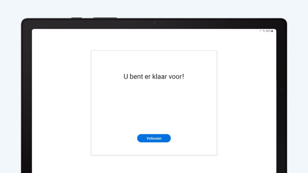 Samsung tablet instellen