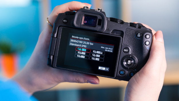 Canon EOS RP: filmen in 4K met 25p