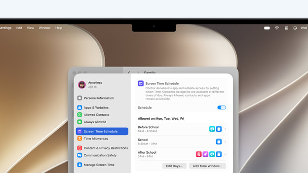 macOS Golden Gate kinderveiligheid