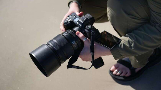 Camera met een grote lens