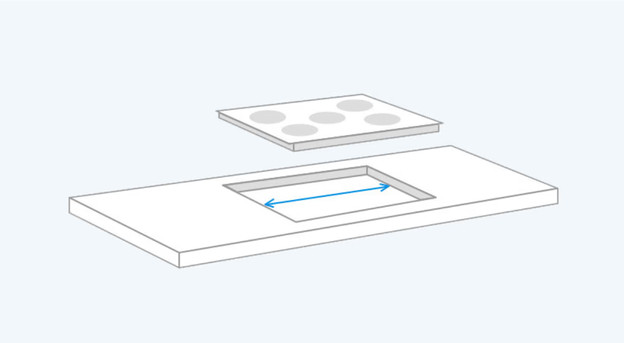 Dimensions cooktop