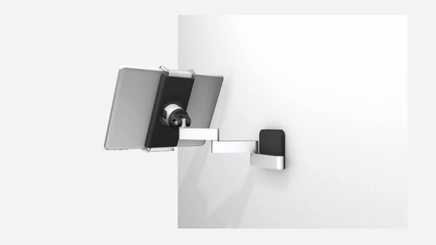 Support pour tablette pour une surface verticale