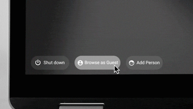 Mode Invité sur Chrome OS