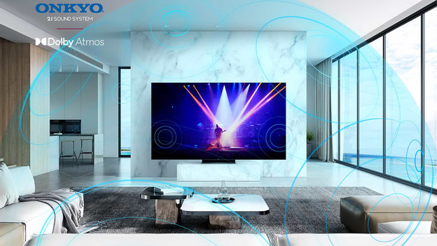 C84 : enceintes ONKYO de 70 watts avec subwoofer