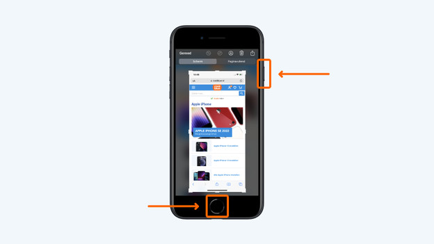 iPhone met een thuisknop