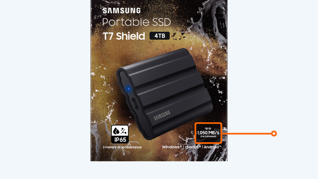 T7 Shield and T7 Portable: average speed