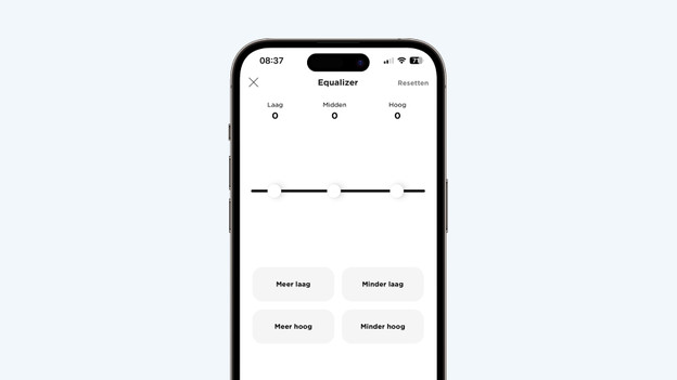 Equalizer Bose app aanpassen
