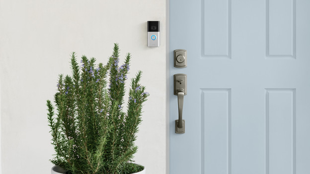 Ring Video Doorbell 3 in use