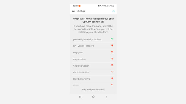 Wifi instellen
