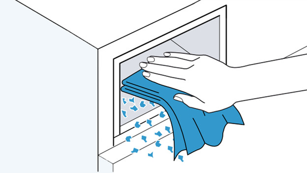 Wasmiddellade behuizing Bosch i-DOS schoonmaken