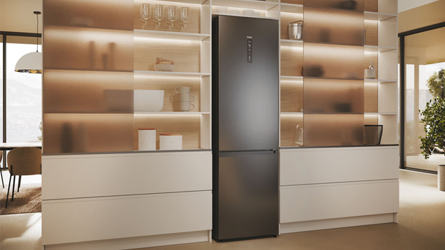 Frigo en acier noir