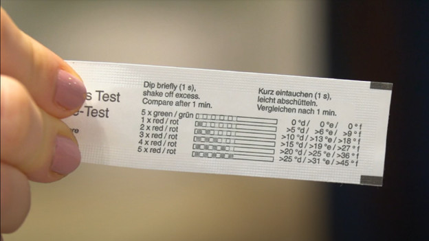 Lisez la dureté de l'eau