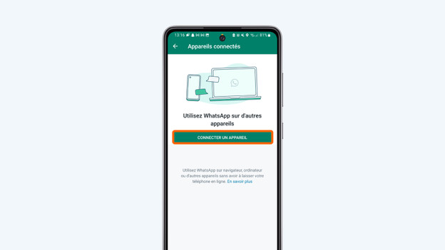 Appuyez sur « Connecter un appareil ».
