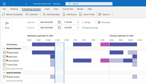 Nieuwe planningfunctie in Outlook 2024