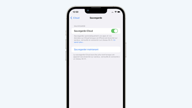 Faire une sauvegarde iCloud