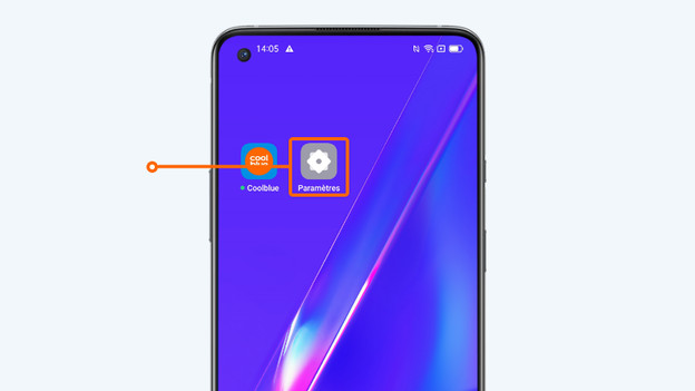 1. Appuyez sur Paramètres.