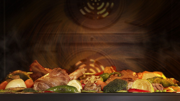 Samsung Dual Fan met eten