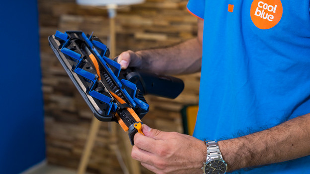 Zuigkracht steelstofzuigers: ronddraaiende borstel