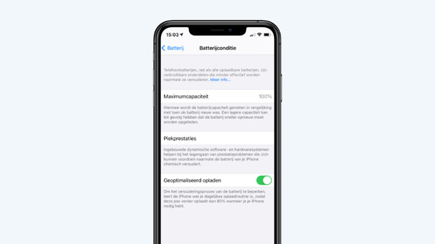 Batterijconditie Apple iPhone