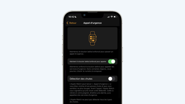 Activer ou désactiver la détection de chute