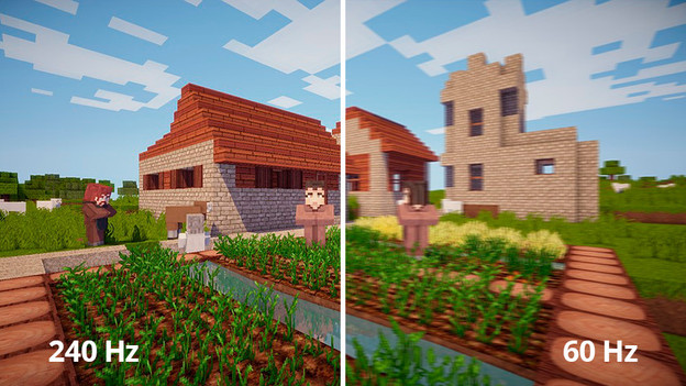 Différence du nombre de Hz dans Minecraft