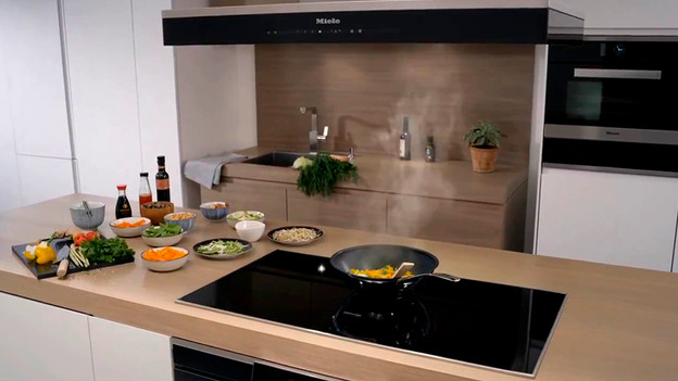Cooktop in kitchen