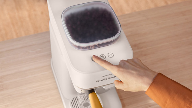 Philips Baristina in gebruik