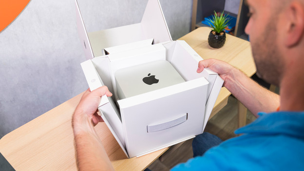 L'Apple Mac Studio dans son emballage