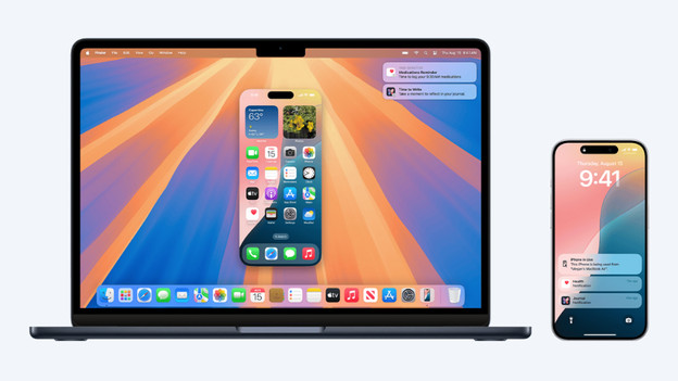 Synchrone iPhone display