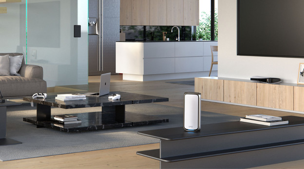 Netgear orbi in de woonkamer