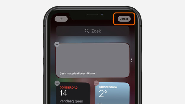 Appuyez sur « Terminé » en haut de l'écran