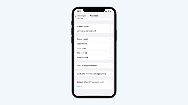 Tap 'Transfer or Reset iPhone'