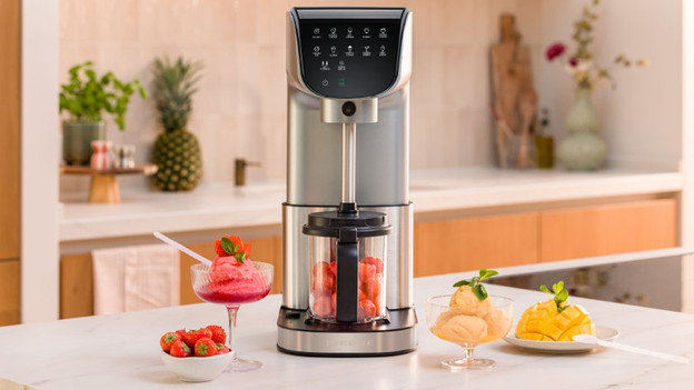 Pierre ice cream maker with ice cream