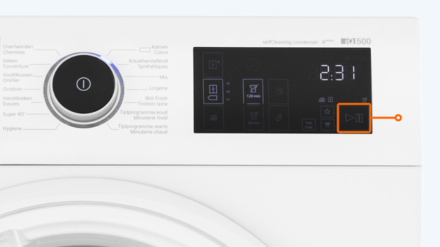 Bouton de démarrage sèche-linge Siemens