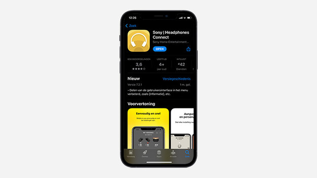 Sony Headphones Connect app