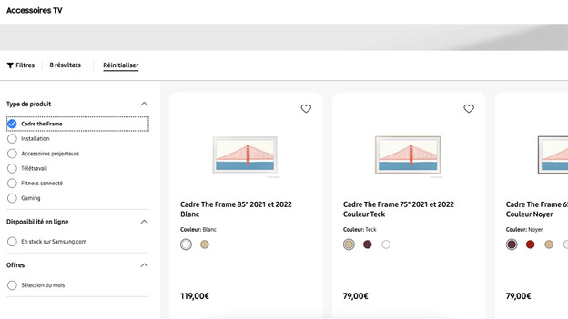 Cherchez le cadre approprié pour votre télévision The Frame