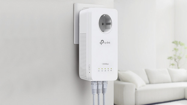 Adaptateur CPL avec 3 connexions réseau