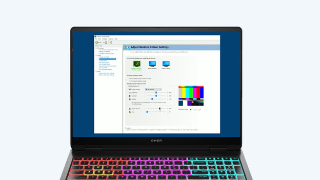 Pas de kleurinstellingen aan