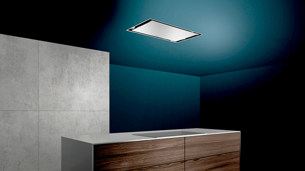 Dampkap ingebouwd in plafond