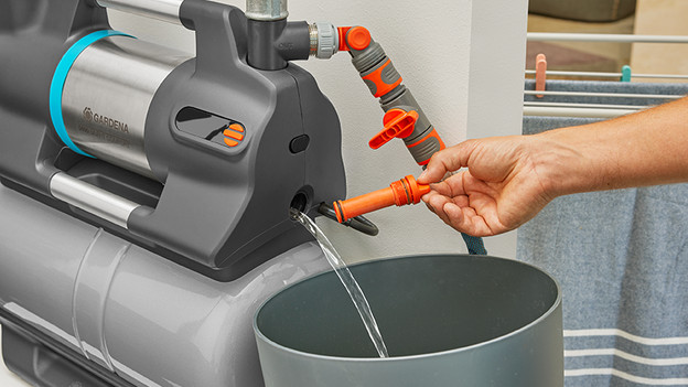 Capacité de débit de la pompe à eau Gardena