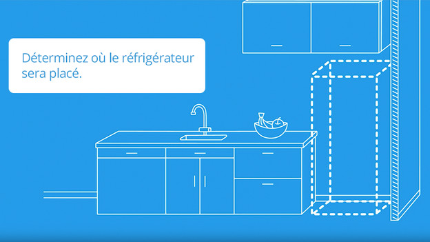 emplacement du frigo