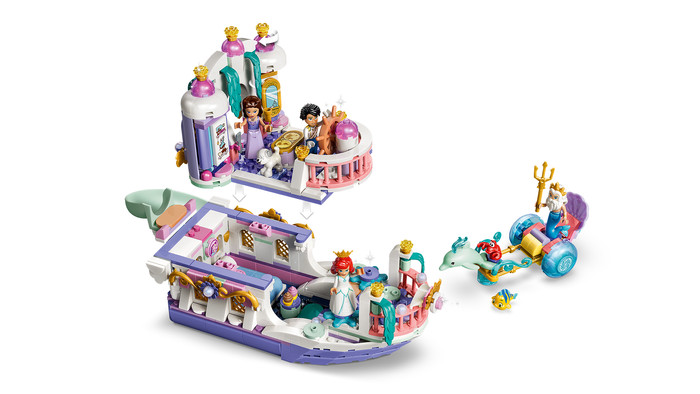 LEGO Disney Ariëls Koninklijke Trouwboot 43299 detail