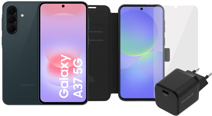 Samsung Galaxy A37 256GB Donkergroen 5G + Compleet Accessoirepakket Main Image