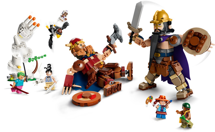 LEGO One Piece Dorry vs. Brogy - Reuzen van Kleine Gaarde 75644 detail