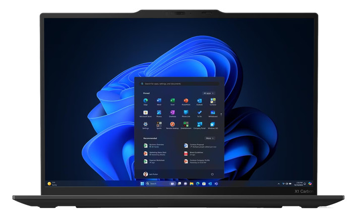 Lenovo ThinkPad X1 Carbon G13 (Intel) Copilot+ PC - 21NS016DMB Azerty voorkant